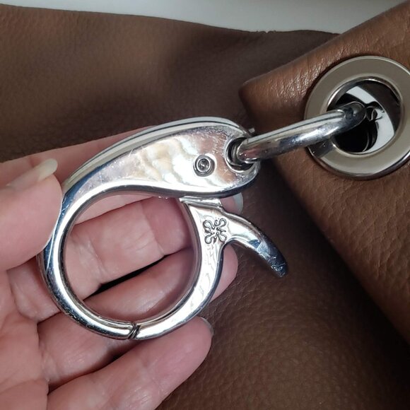 SIMPLY VERA WANG Leather Oversized Bag Huge Snap Hook Minimalist - Picture 10 of 16